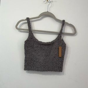 SKIMS 💋 Cozy Knit Smoke Grey Bralette